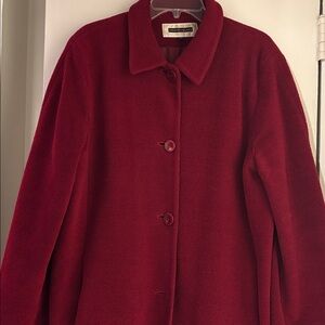 Kristen Blake Burgundy Coat